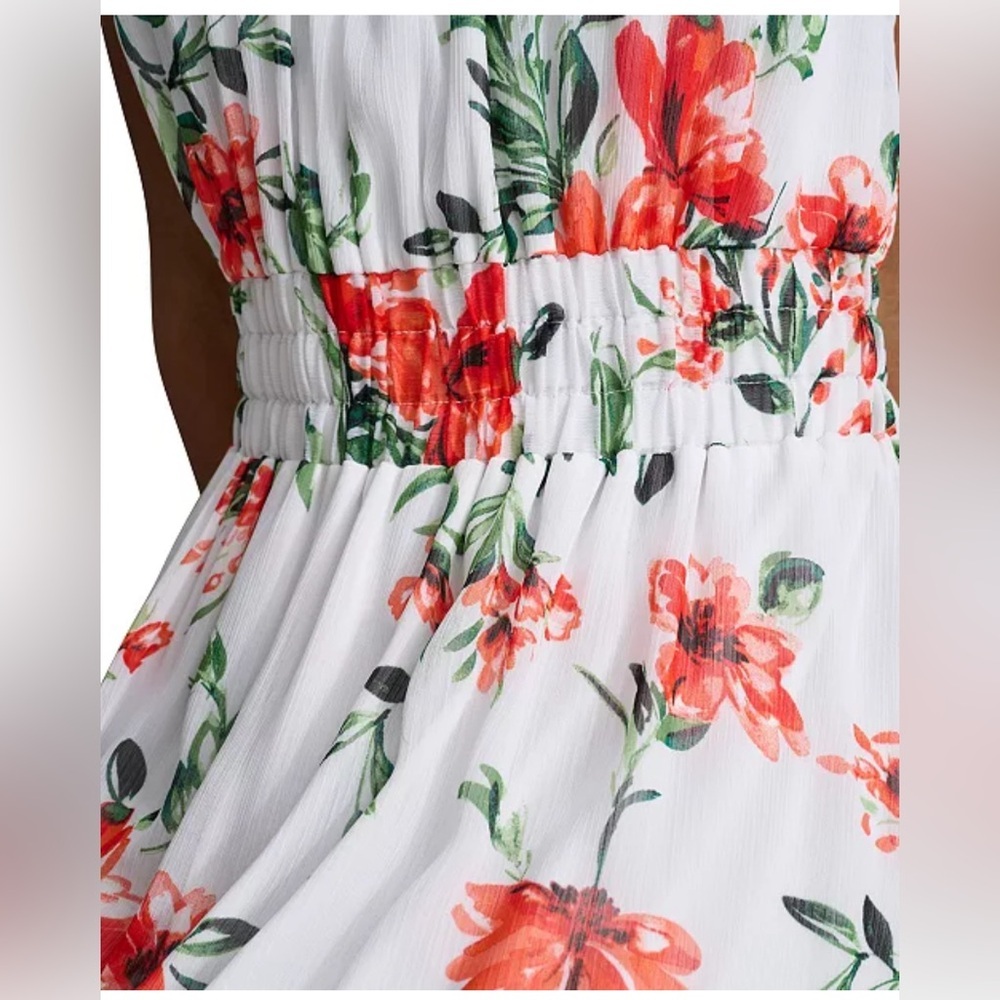 Brand New Calvin Klein Women’s Floral A-Line Halter Dress, Size 10 Petite, NWT - Picture 5 of 8